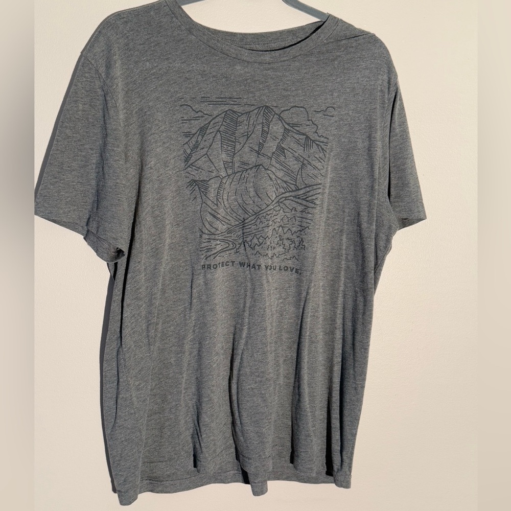 Gray Graphic Tee - 'Protect What You Love'